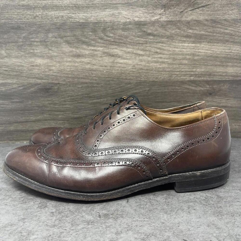 Allen Edmonds Shoes Mens Size 11 Chester Brown Leather Wingtip Oxford